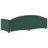 Sofá cama sin colchón terciopelo verde oscuro 80x200