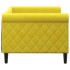 Sofá cama sin colchón terciopelo amarillo 80x200