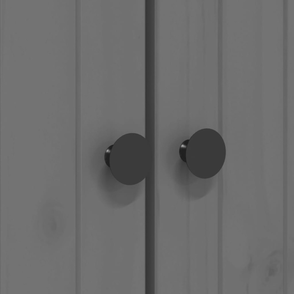 Librería BODO madera maciza de pino gris 82x40x173