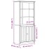Librería BODO madera maciza de pino gris 82x40x173