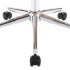 Silla de comedor giratoria de madera curvada y tela gris