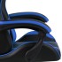 Silla gaming de cuero sintético negro y