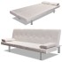 Sofá cama con dos cojines cuero artificial ajustable