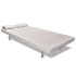 Sofá cama con dos cojines cuero artificial ajustable