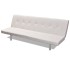 Sofá cama con dos cojines cuero artificial ajustable