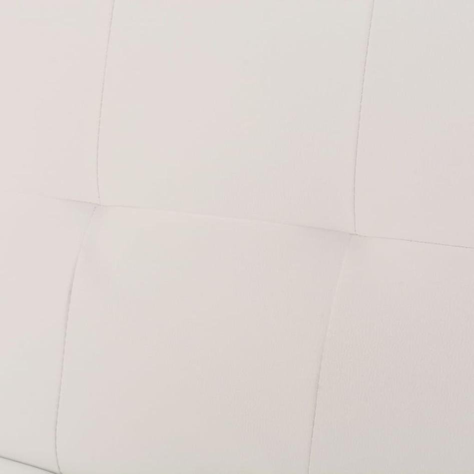 Sofá cama con dos cojines cuero artificial ajustable