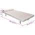 Sofá cama con dos cojines cuero artificial ajustable