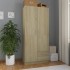Armario de madera de ingeniería roble Sonoma 80x52x180