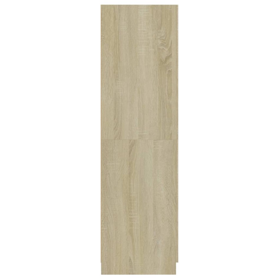 Armario de madera de ingeniería roble Sonoma 80x52x180