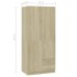 Armario de madera de ingeniería roble Sonoma 80x52x180