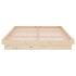 Estructura de cama madera maciza 140x200