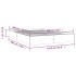 Estructura de cama sin colchón madera maciza blanco 140x200