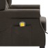 Sillón de masaje con reposapiés tela gris