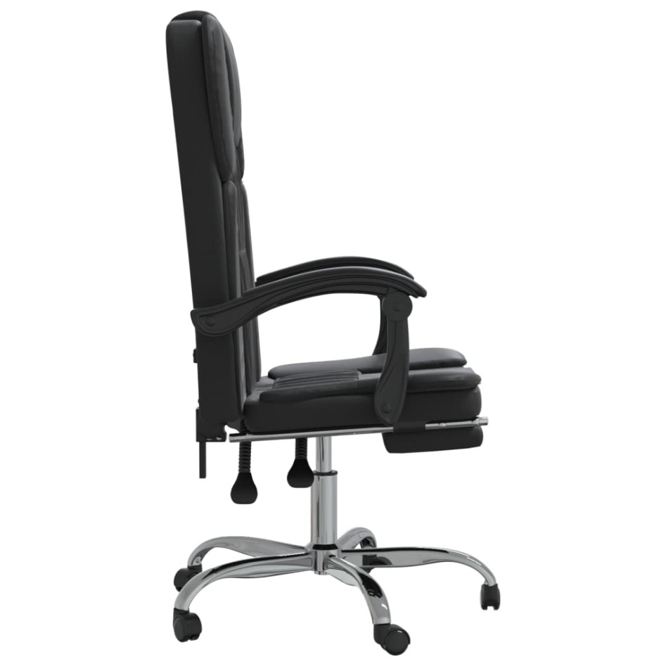 Silla de oficina reclinable cuero sintético