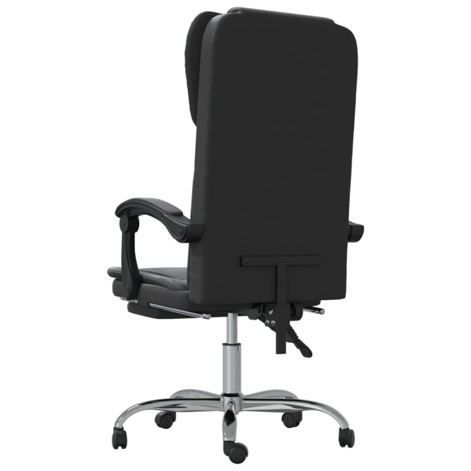 Silla de oficina reclinable cuero sintético