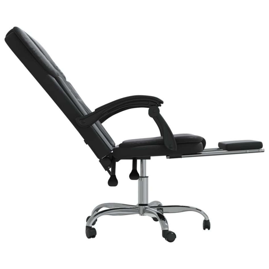 Silla de oficina reclinable cuero sintético