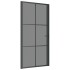 Puerta interior vidrio EGS y aluminio negro 102,5x201,5