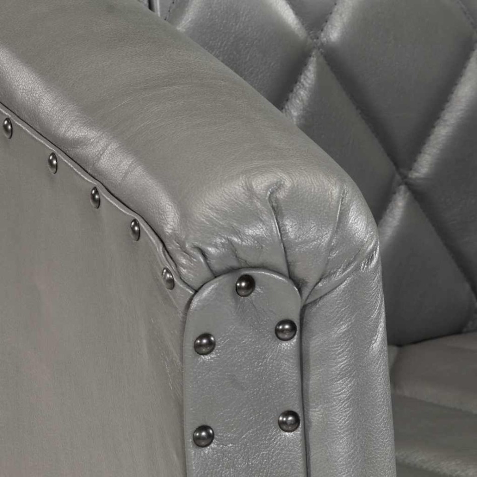 Sillón de cuero de cabra auténtico