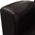 Sillón de cuero artificial marrón