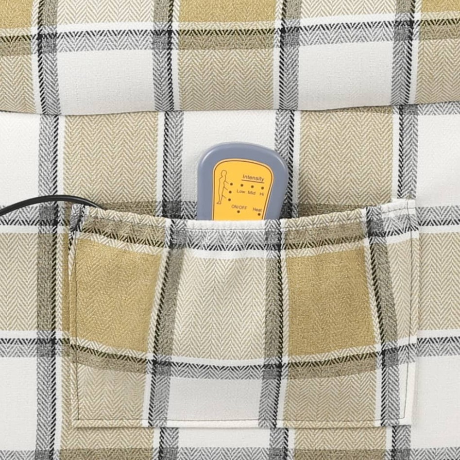 Sillón de masaje reclinable de tela