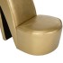 Sillón con forma de zapato de tacón cuero sintético
