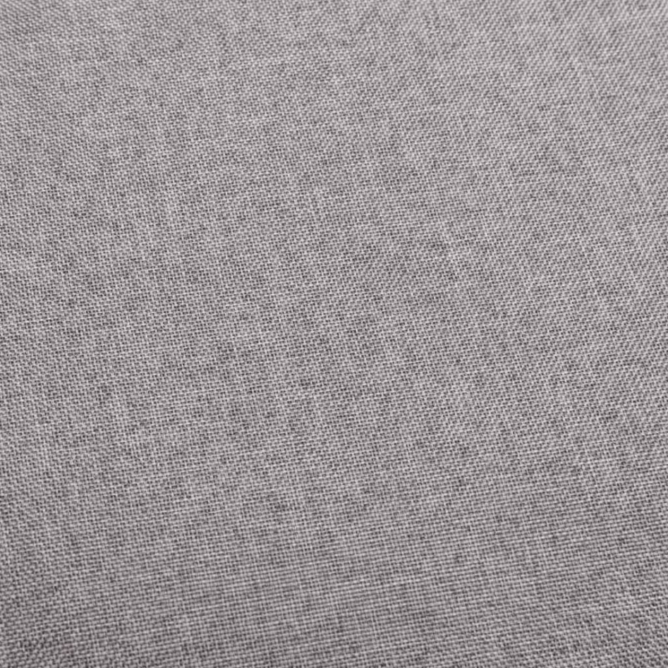 Taburetes de cocina 2 unidades tela gris