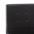 Cama canapé hidráulica cuero sintético negro 160x200