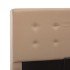 Cama canapé hidráulica cuero sintético capuchino 90x200