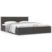 Cama canapé hidráulica de almacenaje sin colchón gris 180x200cm