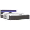 Cama canapé hidráulica de almacenaje sin colchón gris 160x200cm