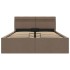 Cama canapé hidráulica almacenaje sin colchón taupe 140x200