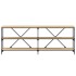 Mesa consola hierro madera ingeniería roble Sonoma 200x30x75