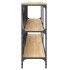 Mesa consola hierro madera ingeniería roble Sonoma 200x30x75