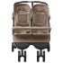 Carrito para gemelos de acero gris