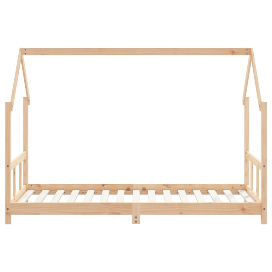 Estructura de cama infantil madera maciza de pino 90x190