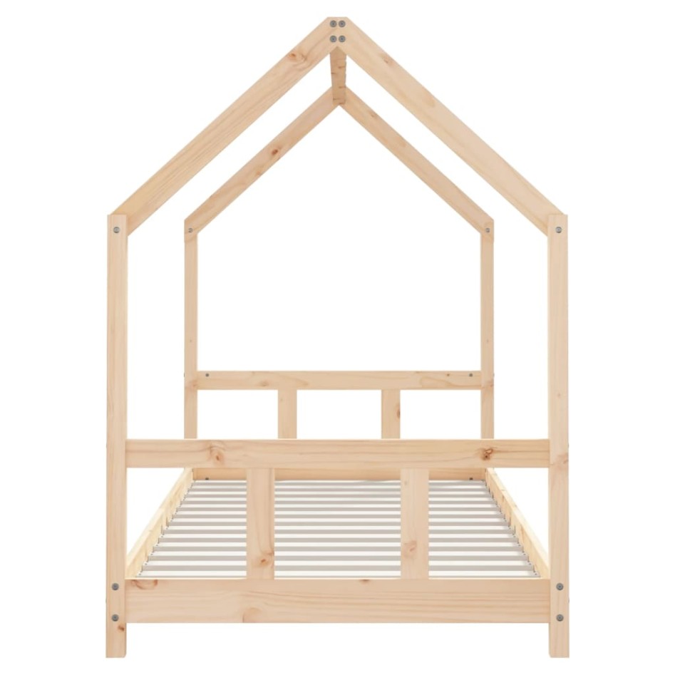 Estructura de cama infantil madera maciza de pino 90x190