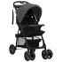 Carrito de bebés 3 en 1 de acero gris oscuro y