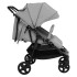 Carrito para gemelos de acero gris claro y