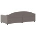 Sofá cama sin colchón tela taupe 90x200