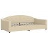 Sofá cama sin colchón tela crema 100x200