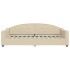 Sofá cama sin colchón tela crema 100x200