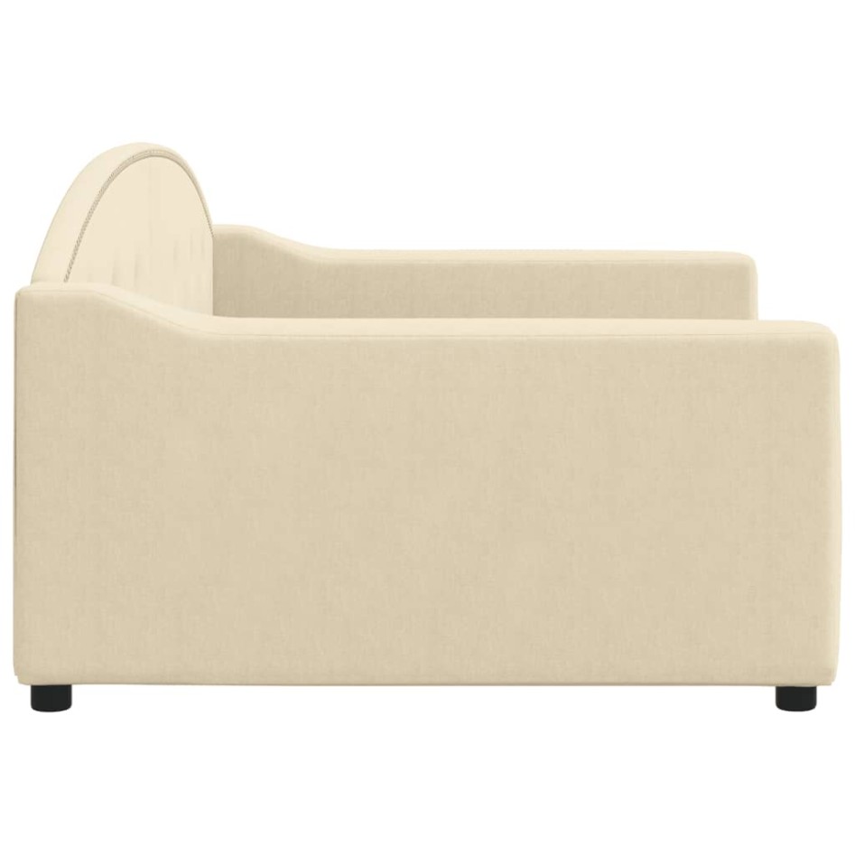 Sofá cama sin colchón tela crema 100x200