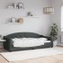 Sofá cama sin colchón tela gris oscuro 90x200