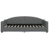 Sofá cama sin colchón tela gris oscuro 90x200