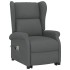 Sillón de masaje elevable tela gris