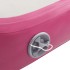 Esterilla inflable de gimnasia con bomba PVC rosa 400x100x20