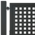 Puerta de jardín acero gris antracita 105x150