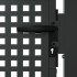 Puerta de jardín acero gris antracita 105x200