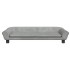 Cama para perros de terciopelo gris claro 100x50x21