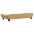 Cama para perros de terciopelo marrón 100x50x21